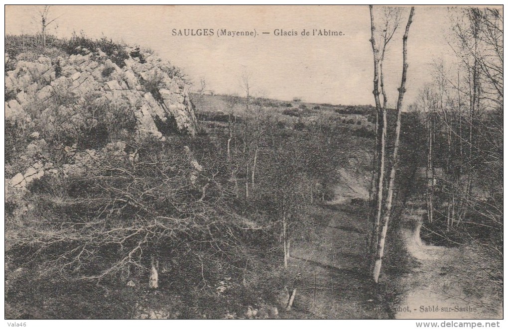 SAULGES (Mayenne) - Glacis De L'Abîme - Autres & Non Classés
