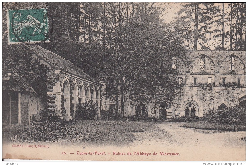 Cp , 27 , LYONS-la-FORÊT , Ruines De L'Abbaye De Mortemer - Lyons-la-Forêt