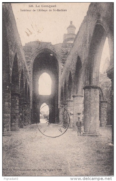 Cp , 29 , Le CONQUET , Intérieur De L'Abbaye De Saint-Mathieu - Le Conquet