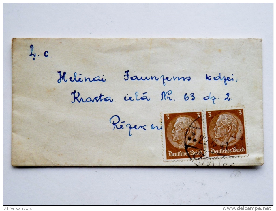 Cover Sent From Latvia, Deutsches Reich 1941 - Lettonie