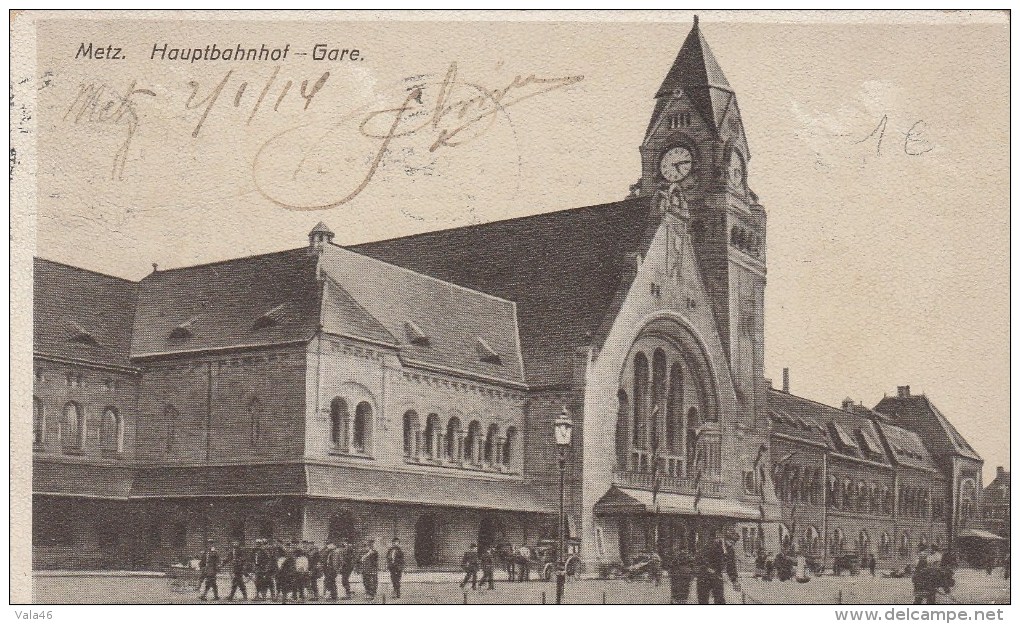 METZ (Moselle)  - La Gare - Très Animée - Metz