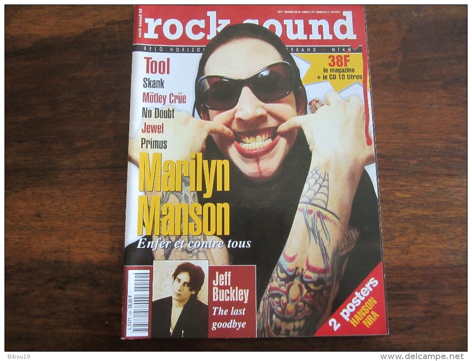 ROCK SOUND MARILYN MANSON N 49 JUILLET AOUT 1997 - Musique