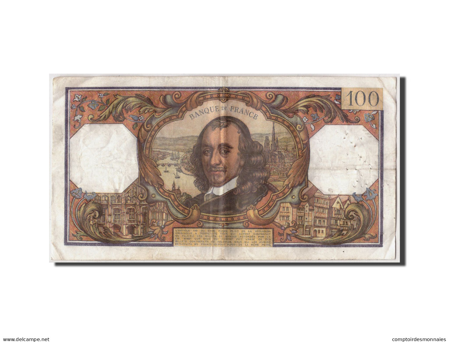 Billet, France, 100 Francs, 100 F 1964-1979 ''Corneille'', 1969, 1969-06-05 - 100 F 1964-1979 ''Corneille''