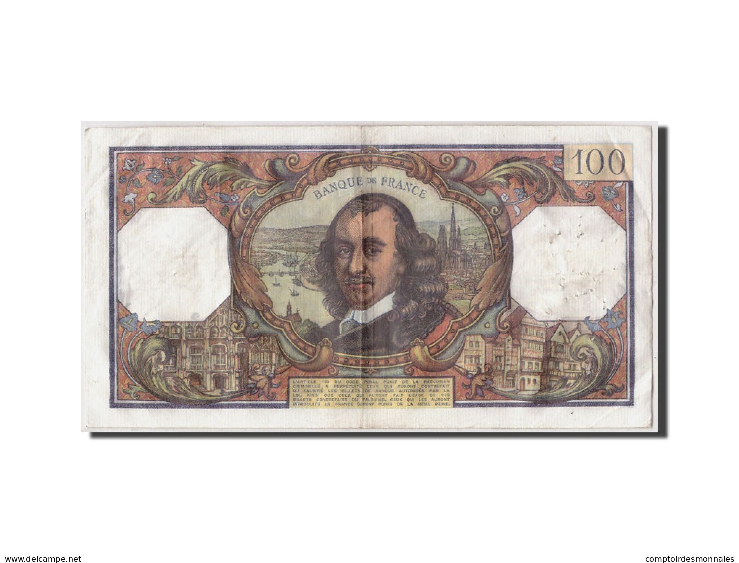 Billet, France, 100 Francs, 100 F 1964-1979 ''Corneille'', 1976, 1976-08-05 - 100 F 1964-1979 ''Corneille''