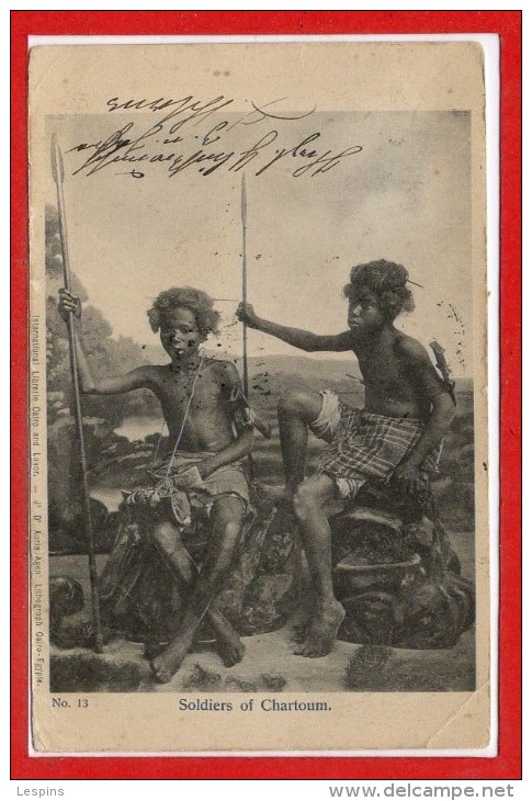 AFRIQUE - EGYPTE -- Soldiers Of Chartoum - Autres & Non Classés