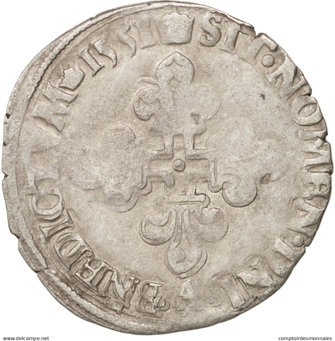 Monnaie, France, Demi Gros De Nesle, 1551, Paris, TB, Argent, Sombart:4458 - 1547-1559 Heinrich II.