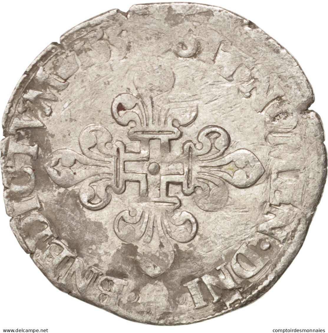 Monnaie, France, Demi Gros De Nesle, 1551, Paris, TB, Argent, Sombart:4458 - 1547-1559 Henri II