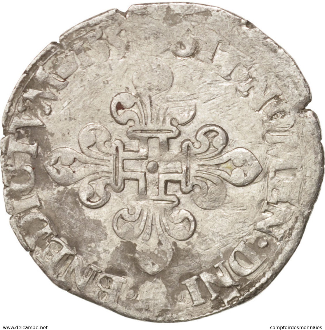 Monnaie, France, Demi Gros De Nesle, 1551, Paris, TB, Argent, Sombart:4458 - 1547-1559 Henry II