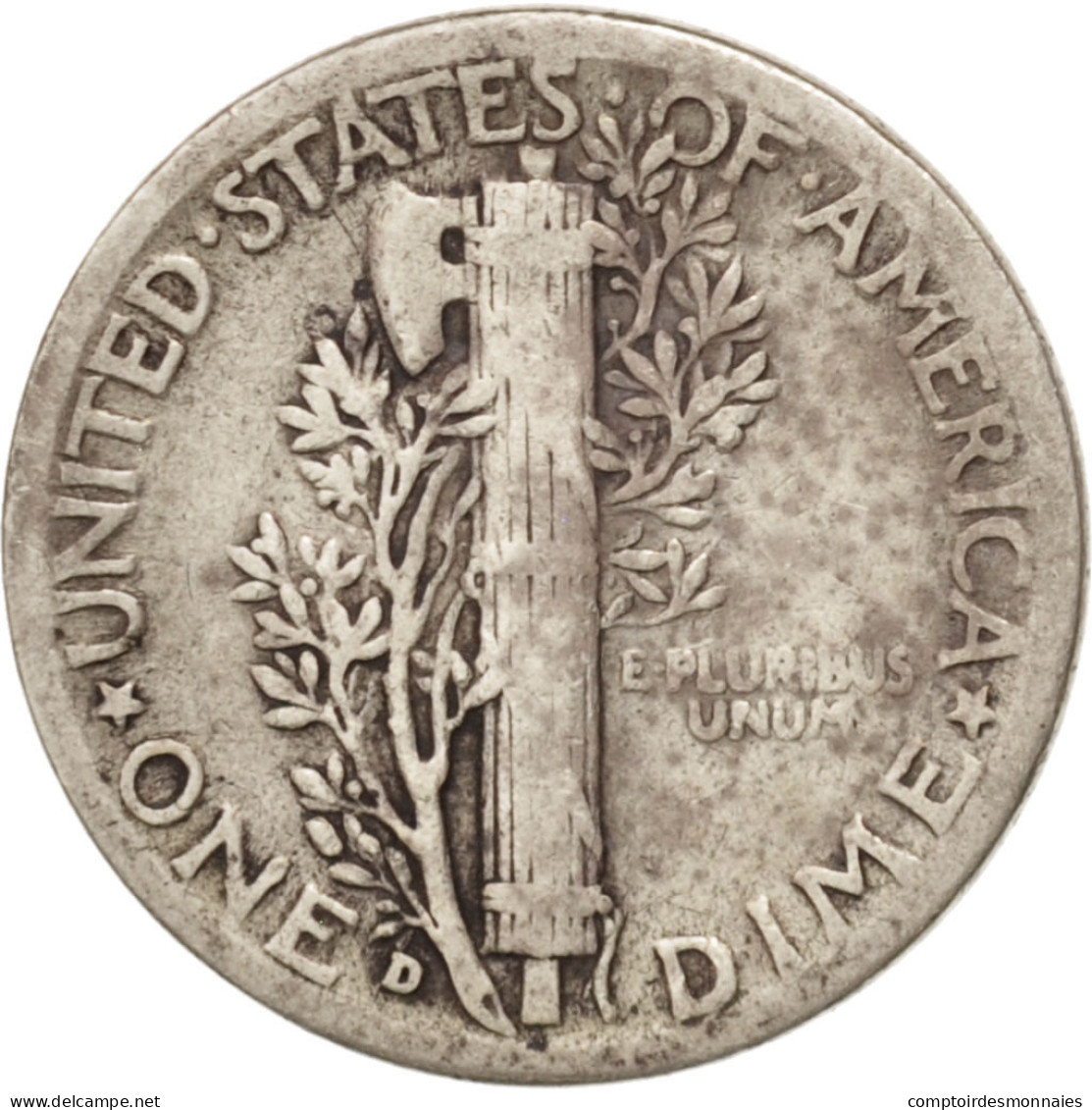 Monnaie, États-Unis, Mercury Dime, Dime, 1941, U.S. Mint, Denver, TB+, Argent - 1916-1945: Mercury (Mercure)