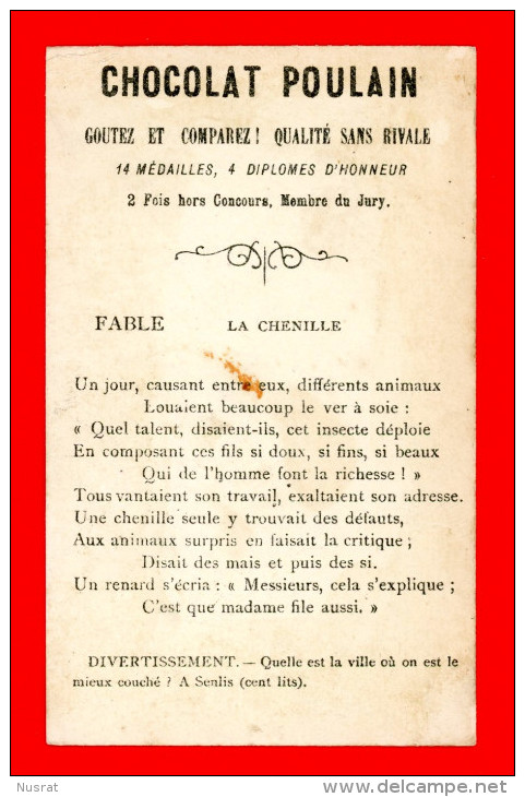 Chocolat Poulain, Chromo Thème Chasse, Chasseurs, Le Chasseur Chassé à Son Tour - Poulain