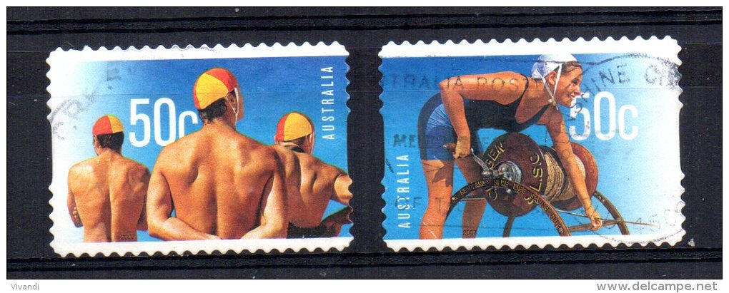 Australia - 2007 - Year Of The Surf Lifesaver (Self Adhesive) - Used - Oblitérés