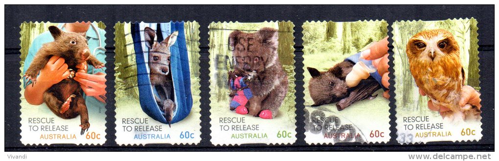Australia - 2010 - Wildlife Caring Resue To Release (Self Adhesive) - Used - Usati