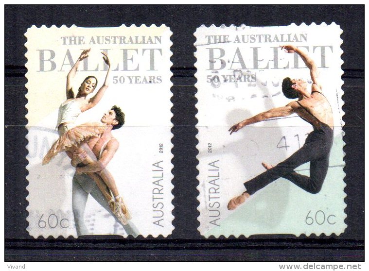 Australia - 2012 - 50th Anniversary Of Australian Ballet (Self Adhesive) - Used - Oblitérés