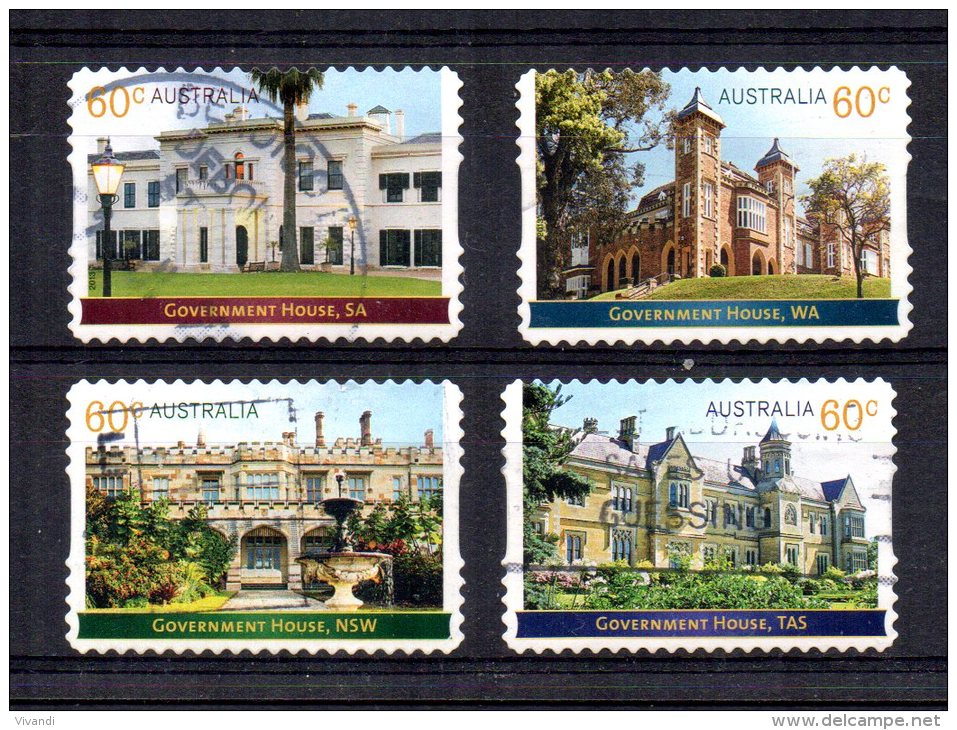 Australia - 2013 - Historical Architecture/Government Houses (Self Adhesive) - Used - Oblitérés
