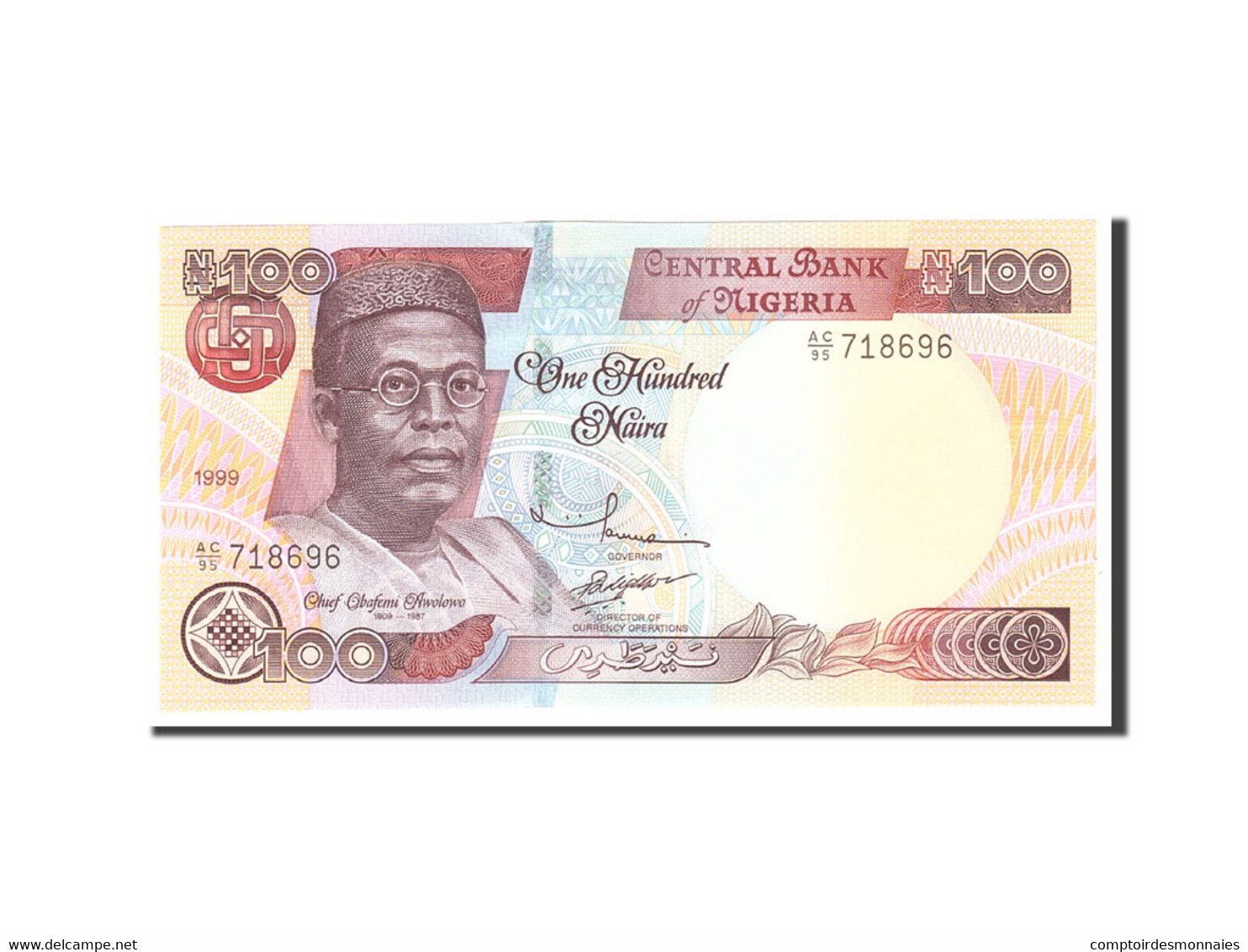 Billet, Nigéria, 100 Naira, 1999, Undated, KM:28a, NEUF - Nigeria