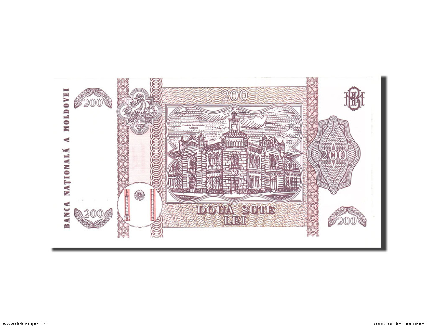 Billet, Moldova, 200 Lei, 1992, Undated, KM:16a, NEUF - Moldavië