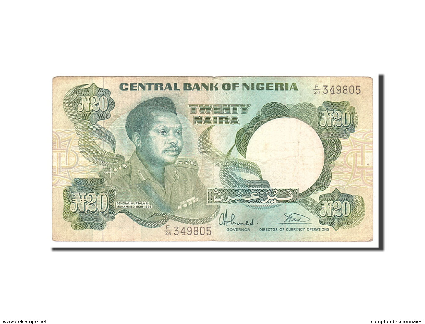 Billet, Nigéria, 20 Naira, 1984, Undated, KM:26b, TB - Nigeria