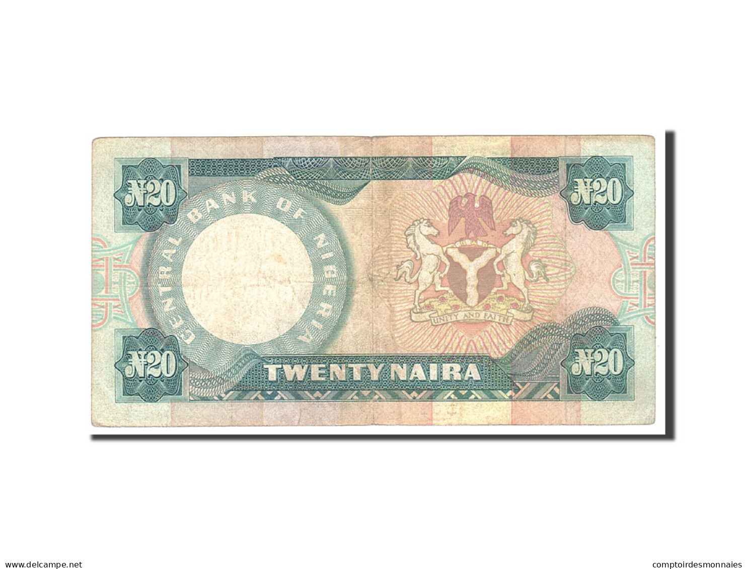 Billet, Nigéria, 20 Naira, 1984, Undated, KM:26b, TB - Nigeria