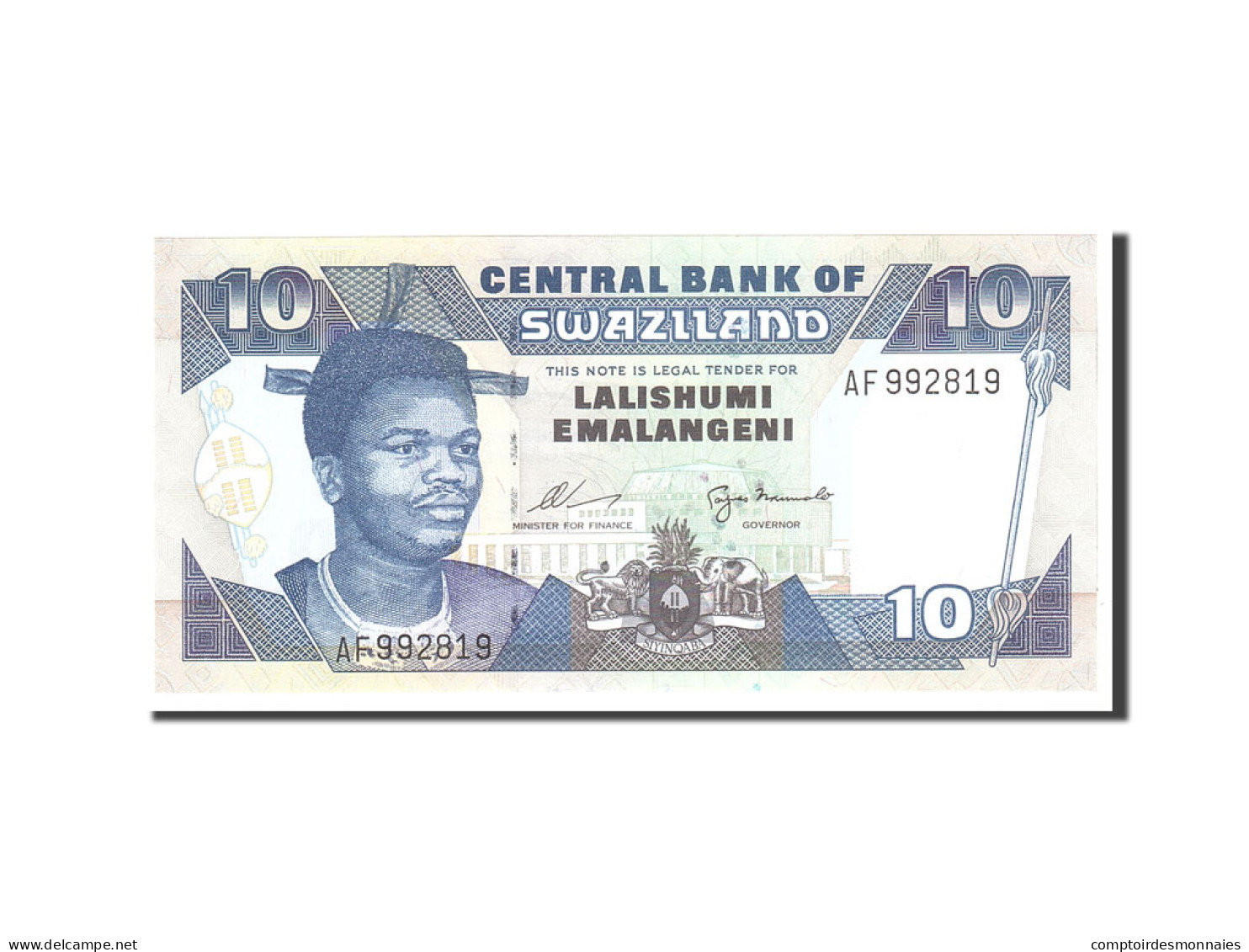 Billet, Swaziland, 10 Emalangeni, Undated, Undated, KM:24a, NEUF - Swaziland