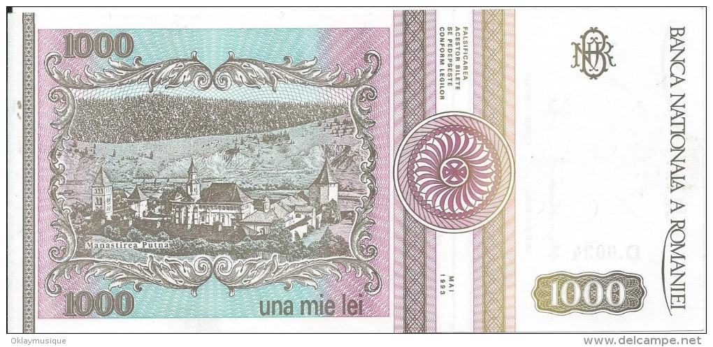 1000 Lei 1993 - Romania