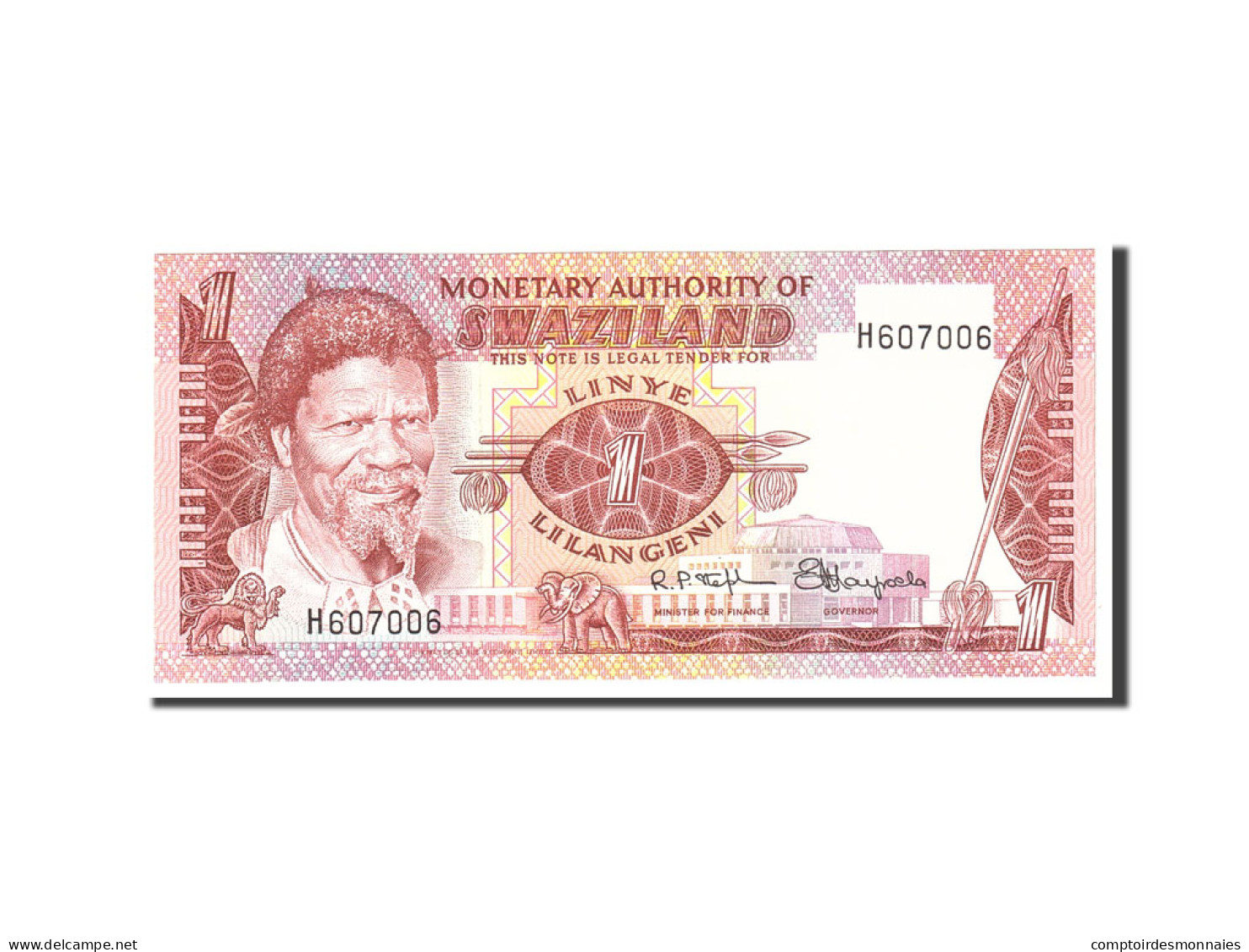 Billet, Swaziland, 1 Lilangeni, 1974, Undated, KM:1a, NEUF - Swasiland