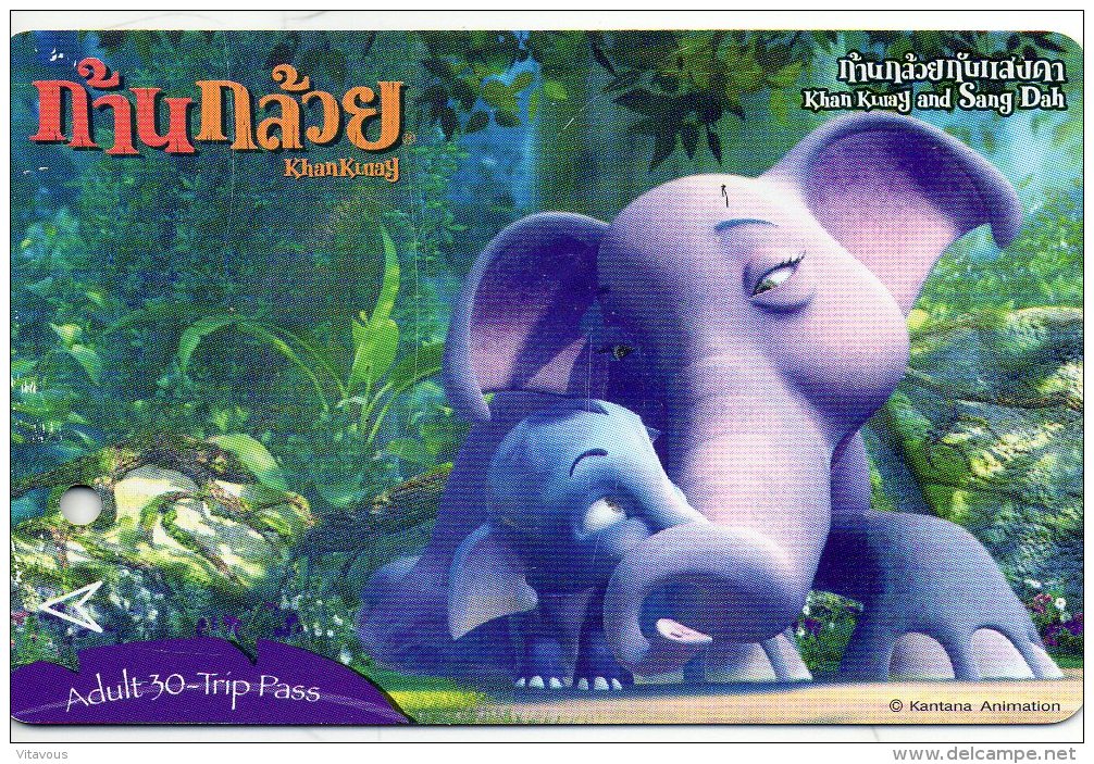 BD Animation éléphant Elephant Elefant Animal  Carte Indonésie Card B 504 - Indonesia