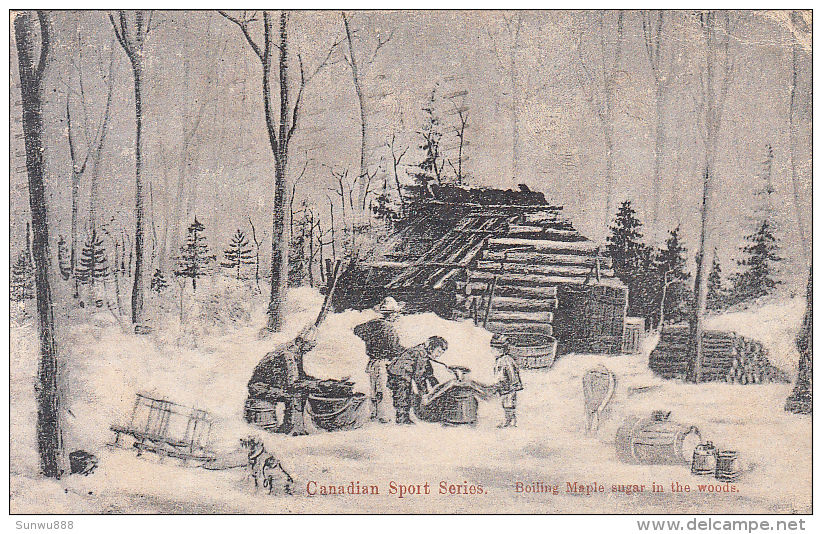 Canadian Sport Series - Boiling Maple Sugar In The Wood (animation, 1913) - Non Classés