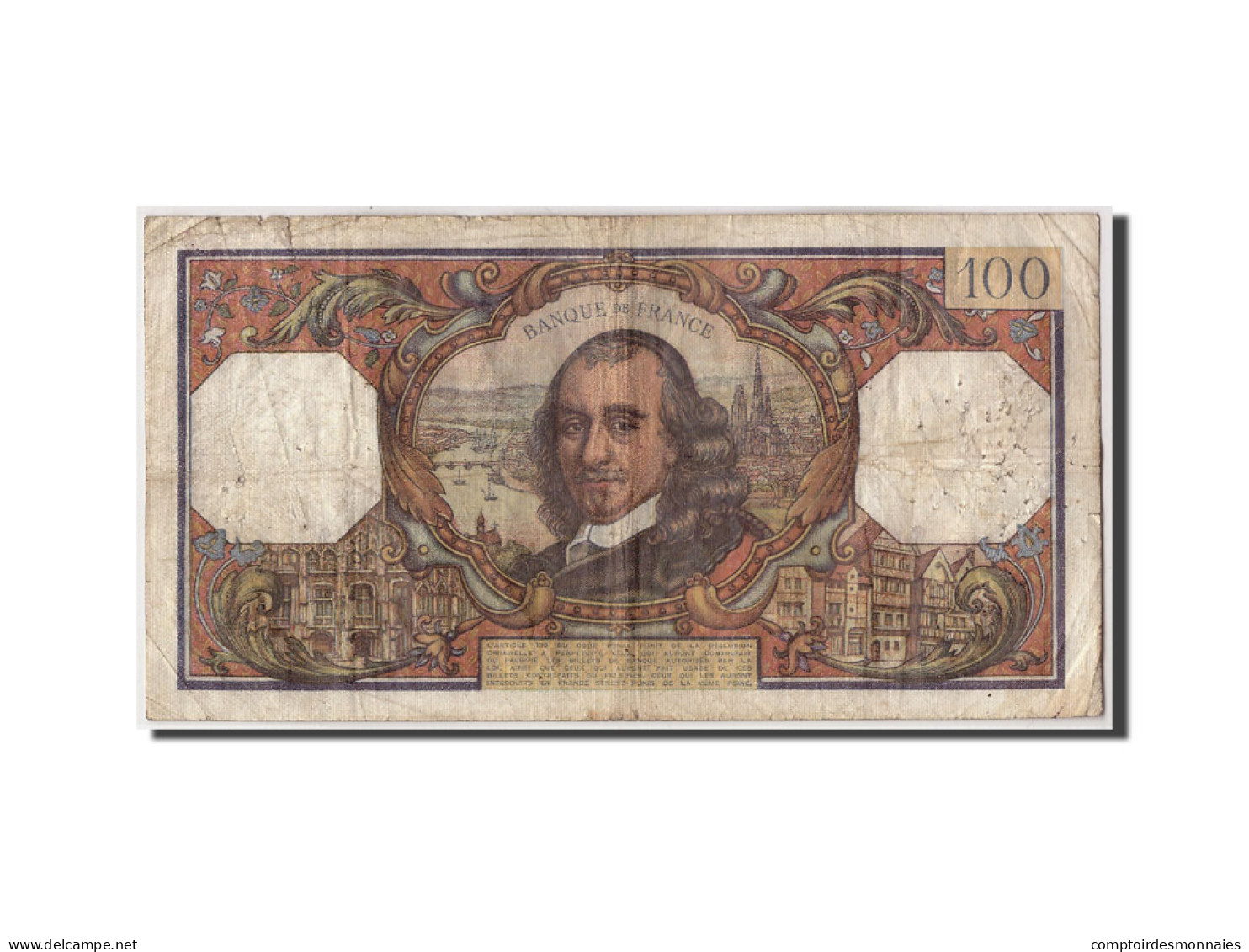 Billet, France, 100 Francs, 100 F 1964-1979 ''Corneille'', 1967, 1967-02-02, TB - 100 F 1964-1979 ''Corneille''