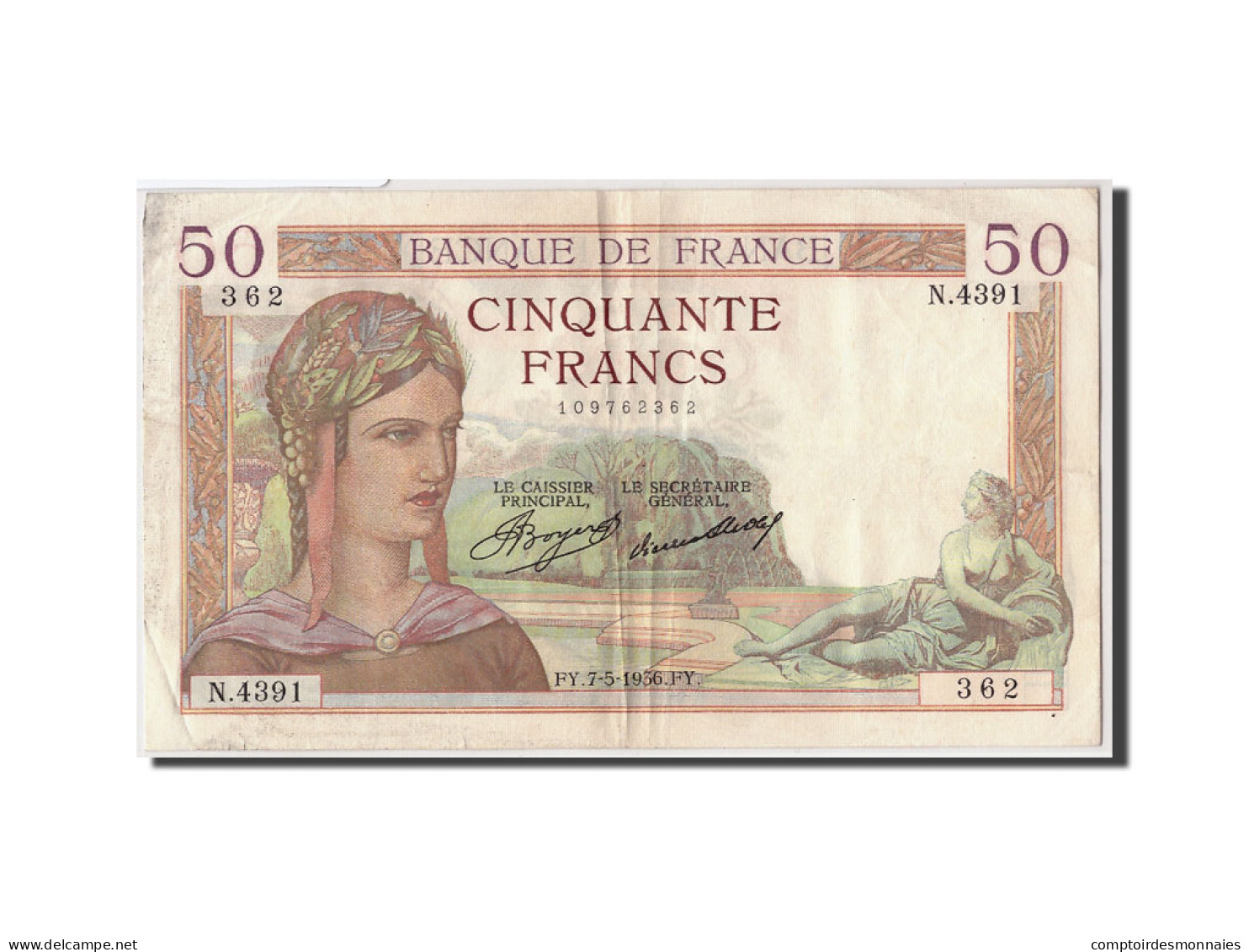 Billet, France, 50 Francs, 50 F 1934-1940 ''Cérès'', 1936, 1936-05-07, TTB - 50 F 1934-1940 ''Cérès''