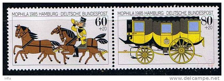 Bund  1985, Michel # 1255- 1256 ** - Neufs