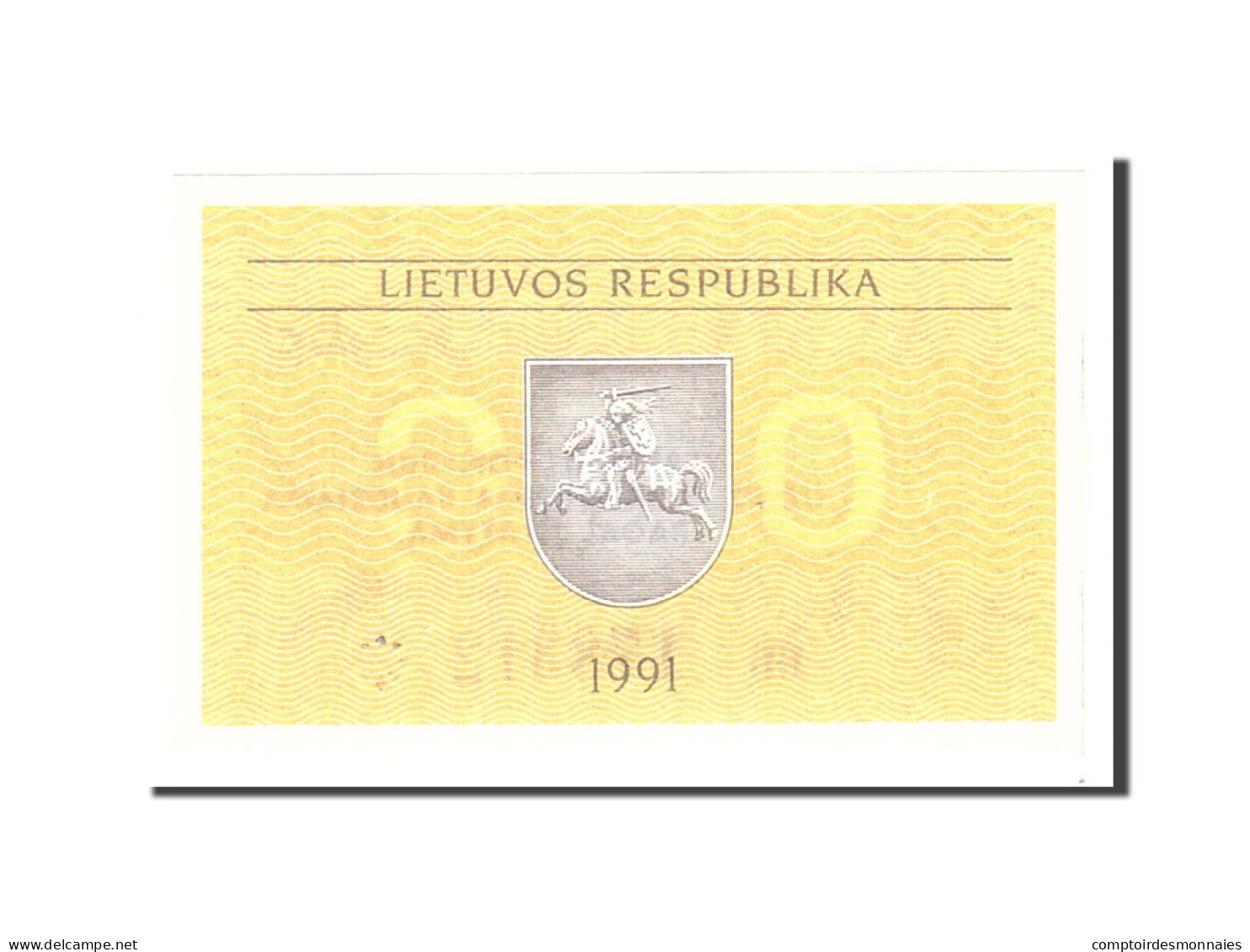 Billet, Lithuania, 0.50 Talonas, 1991, Undated, KM:31a, NEUF - Lithuania