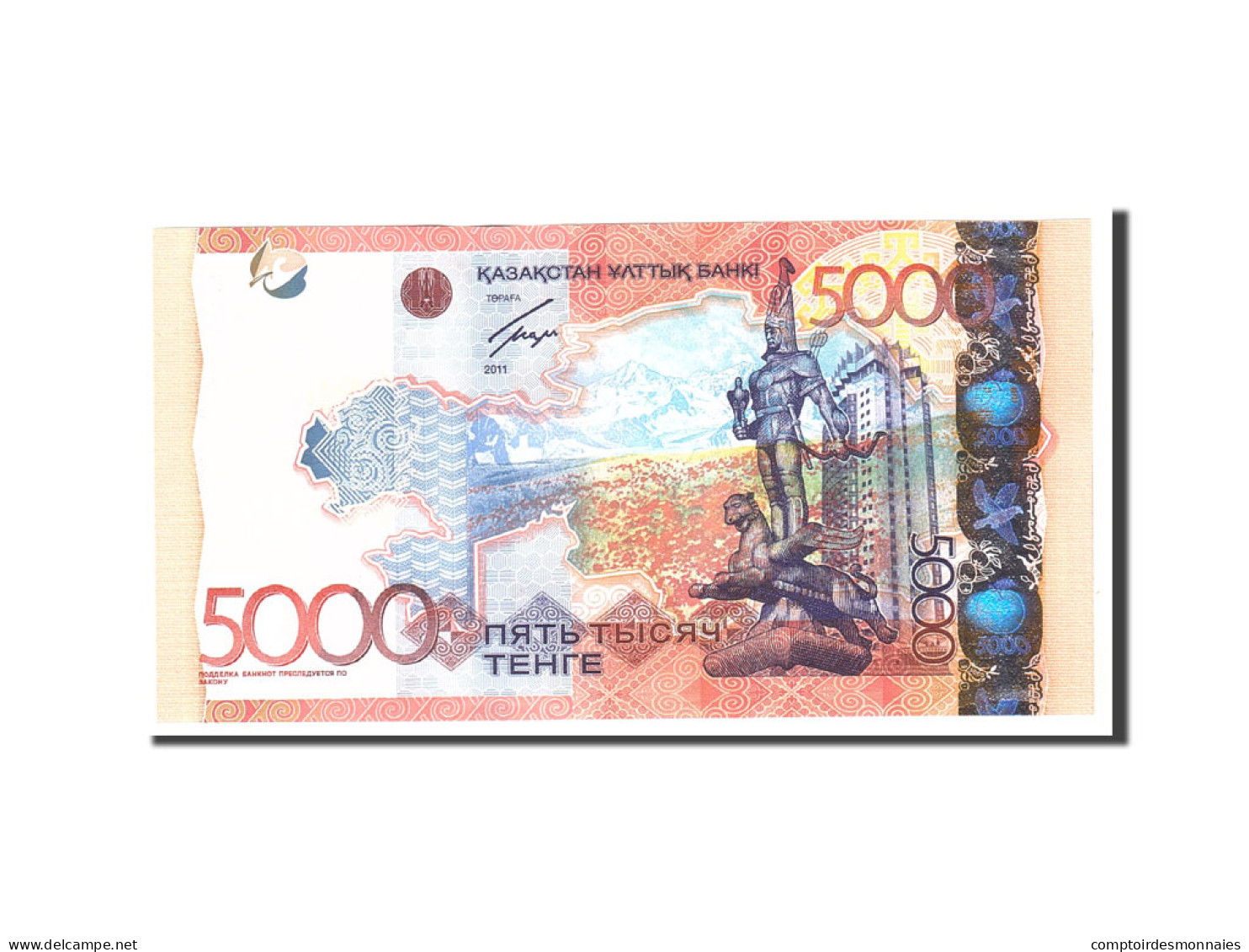 Billet, Kazakhstan, 5000 Tenge, 2011, Undated, KM:38, NEUF - Kazakhstan