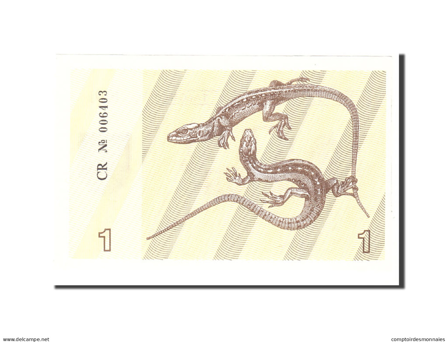 Billet, Lithuania, 1 (Talonas), 1991, Undated, KM:32a, SPL - Litouwen