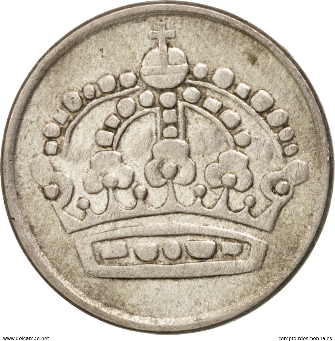 Monnaie, Suède, Gustaf VI, 25 Öre, 1953, TTB, Argent, KM:824 - Suède