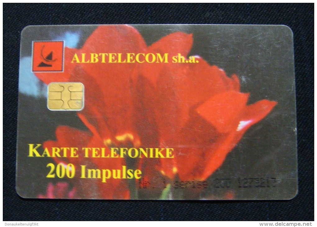 ALBANIA CHIP CARD 200 UNITS 1999, GOOD QUALITY, USED. - Albanië