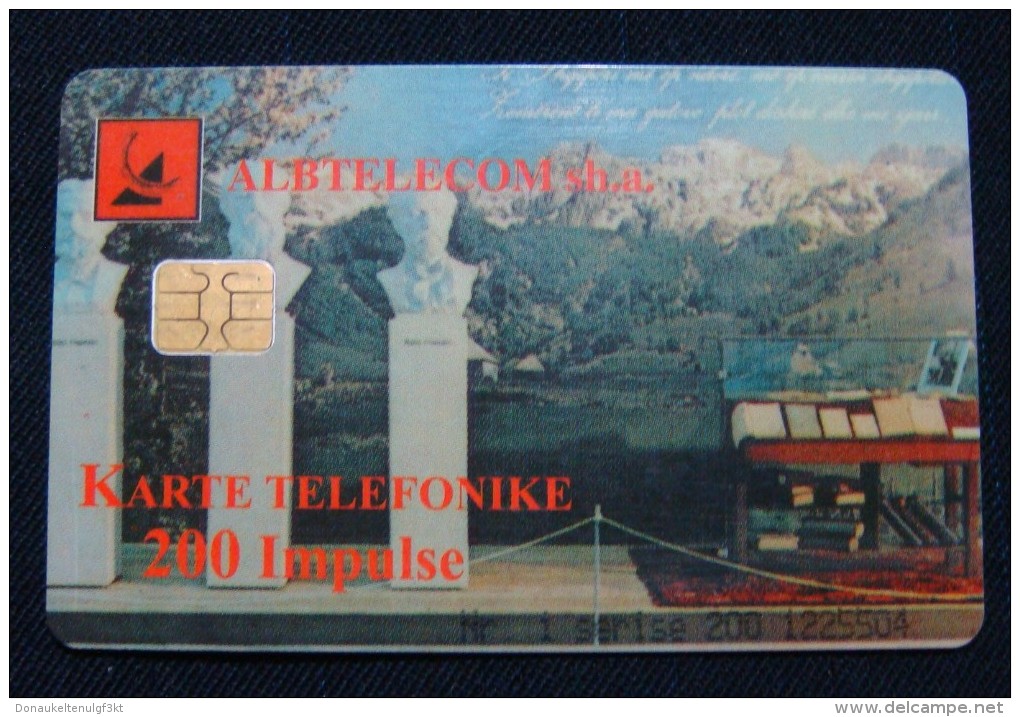 ALBANIA CHIP CARD 200 UNITS 1999, GOOD QUALITY, USED. - Albanie