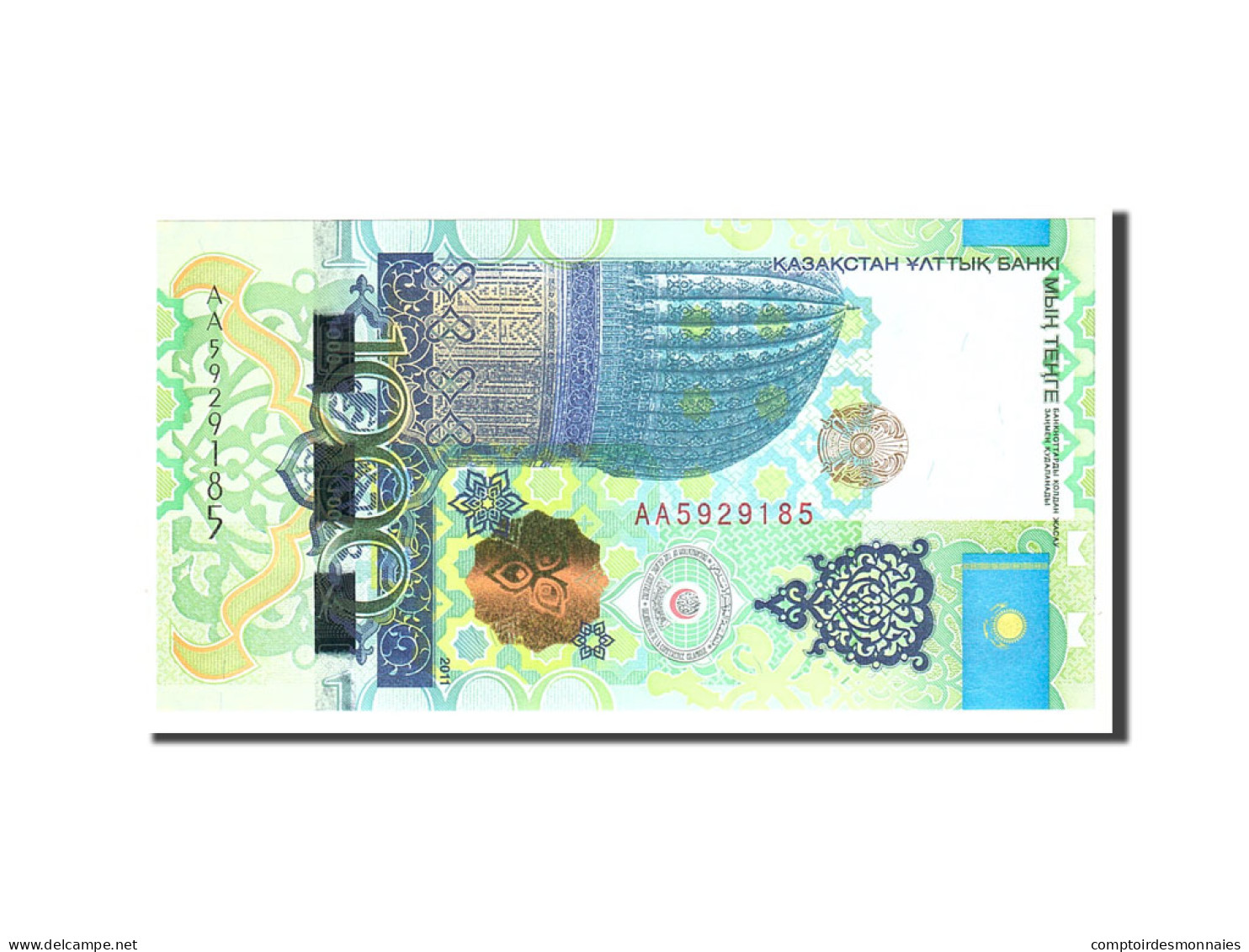 Billet, Kazakhstan, 1000 Tenge, 2011, Undated, KM:37, NEUF - Kazakhstán