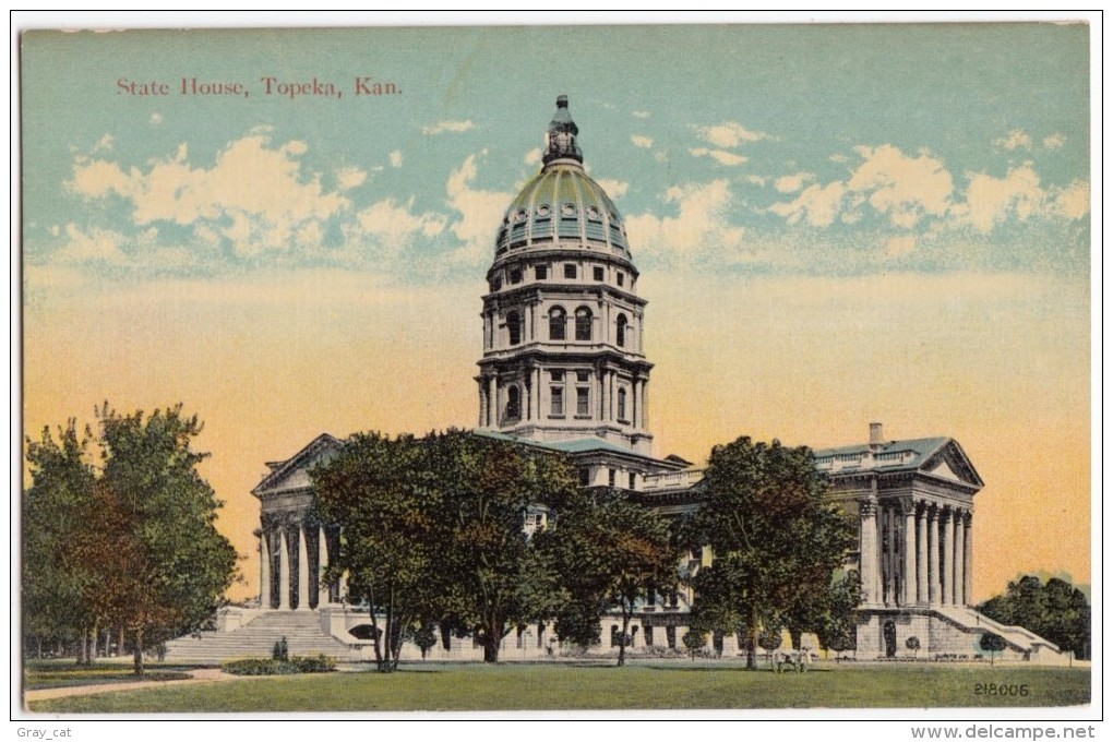 USA, State House, Topeka, Kansas, Early 1900s Unused Postcard [16674] - Topeka