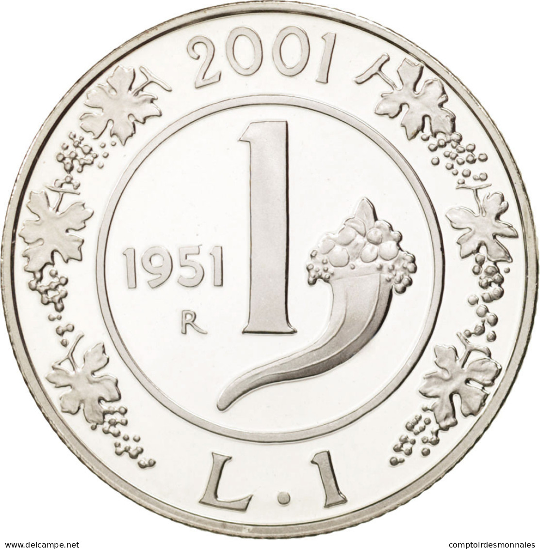 Monnaie, Italie, Lira, 2001, Rome, FDC, Argent, KM:220 - Commemorative