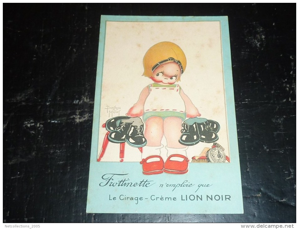 BEATRICE MALLET ILLUSTRATEUR - DESSIN PUBLICITAIRE - LE CIRAGE CREME LION NOIR (N) - Mallet, B.