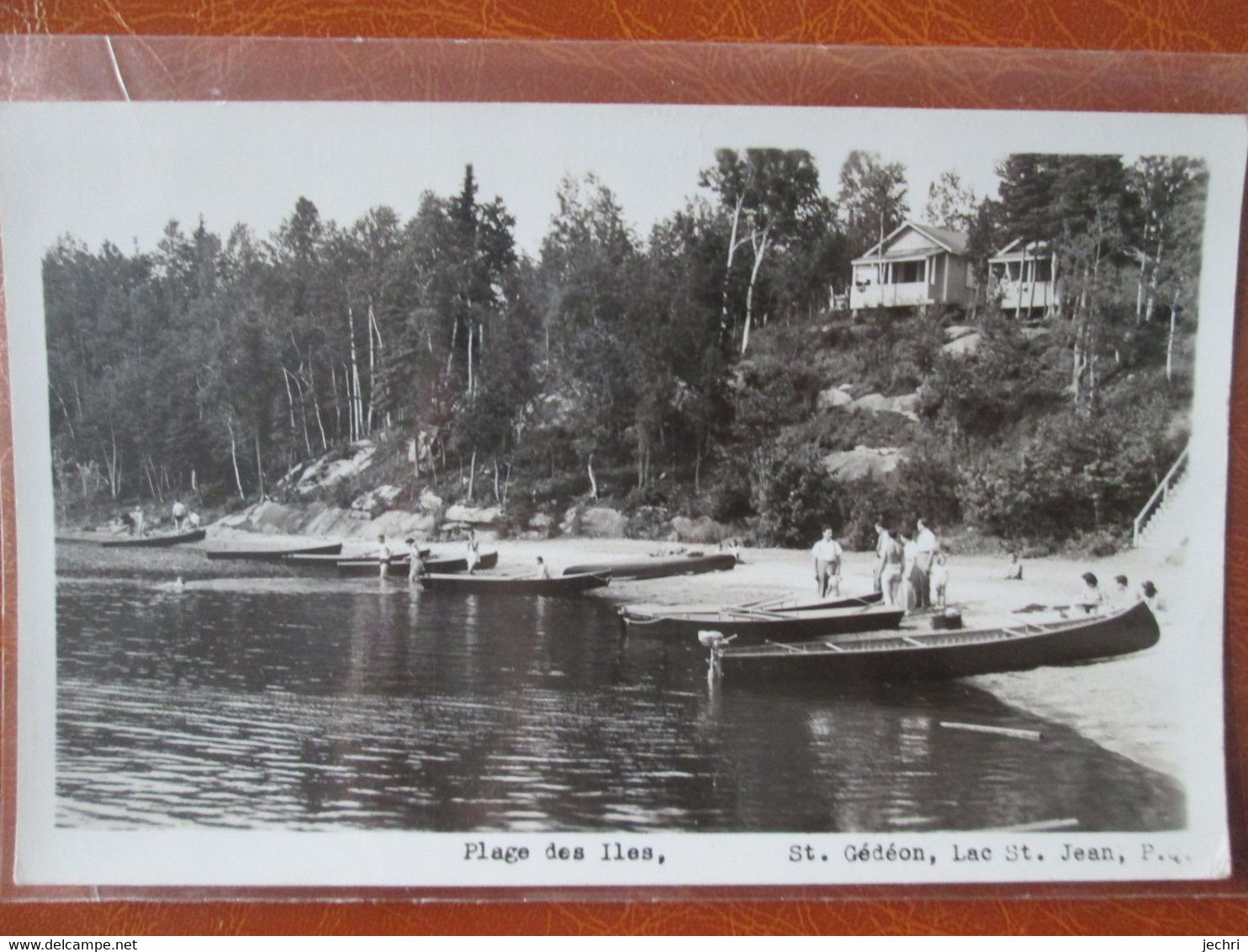 CARTE PHOTO .    . LAC  ST JEAN    . ST GEDEON  PLAGE DES ILES - Autres & Non Classés