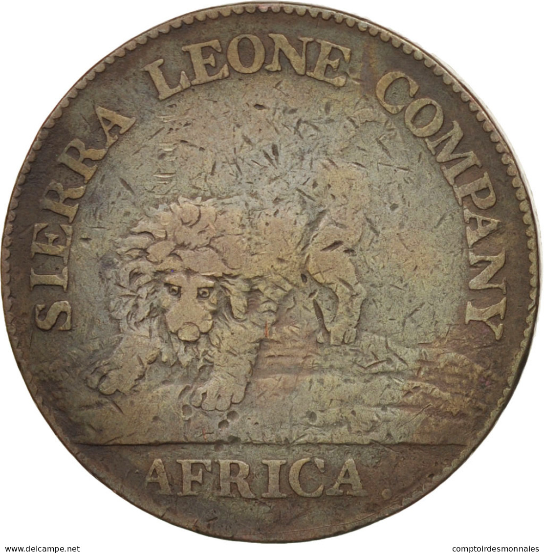 Monnaie, Sierra Leone, Cent, 1791, TB, Bronze, KM:1 - Sierra Leona