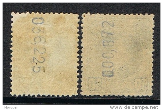 Sellos 50 Cts  Alfonso XIII Cadete, Variedad Color Y Uno Numeracion Invertida, Num 252-252ni º - Usados