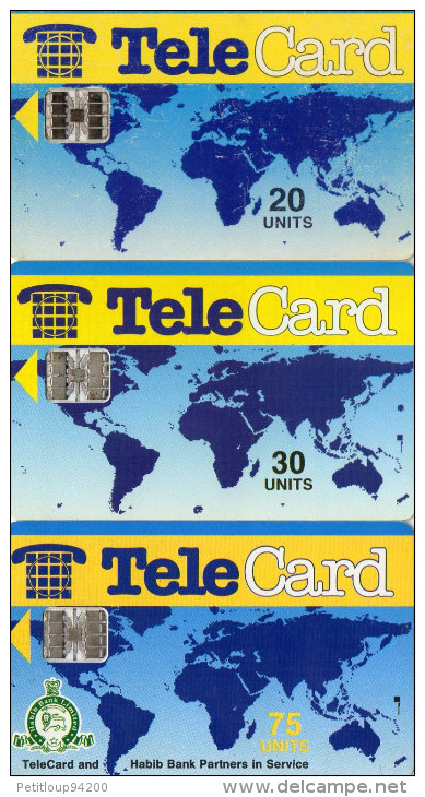 TELECARTES PAKISTAN  *20 Units *30 Units *75 Units  (lot De 3) - Pakistan