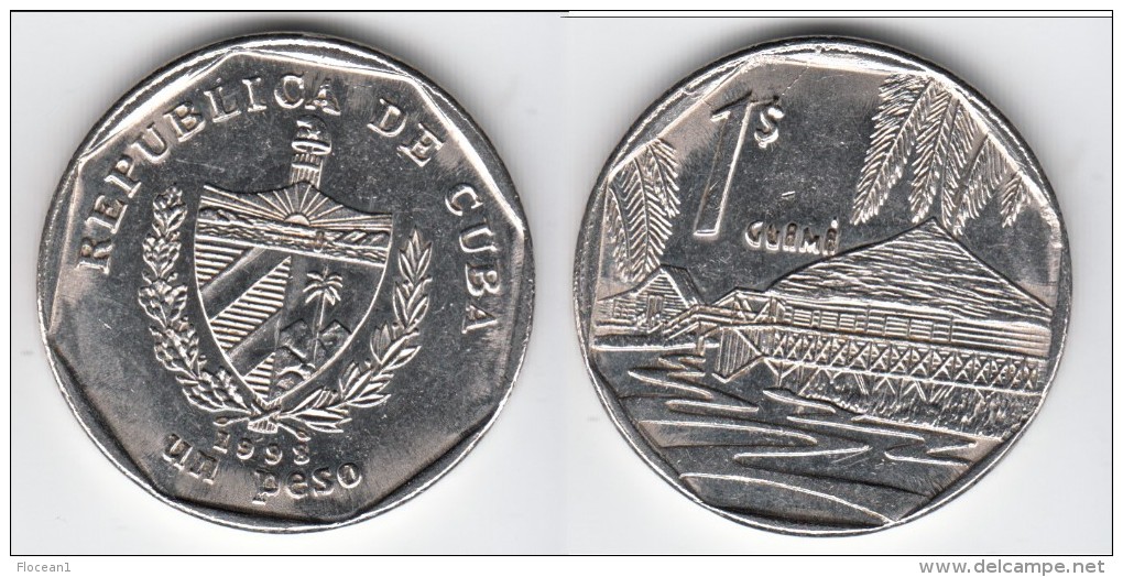 **** CUBA - 1 PESO 1998 - NATIONAL ARMS *** EN ACHAT IMMEDIAT !!! - Cuba