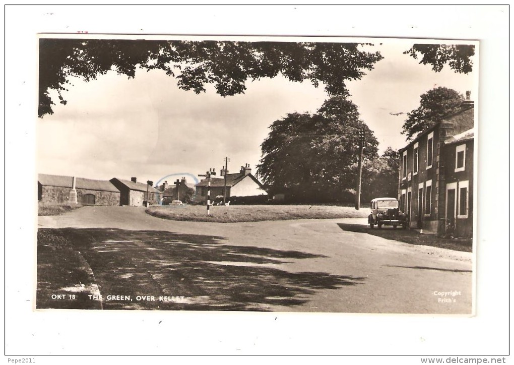 CPA Royaume Uni  Lancashire  OVER KETTEL ( Carnforth ) The Green Houses - Roads - Car ( 1950 ) Maisons Routes - Voiture - Autres & Non Classés