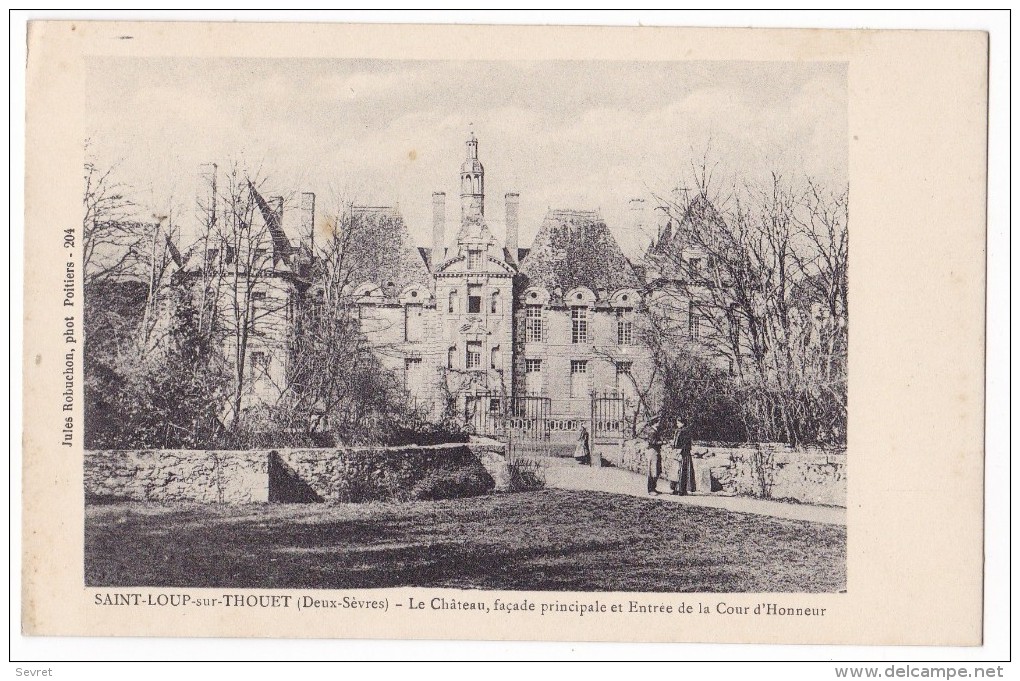 SAINT-LOUP-sur-THOUET. - Le Château. Carte Pas Courante - Saint Loup Lamaire