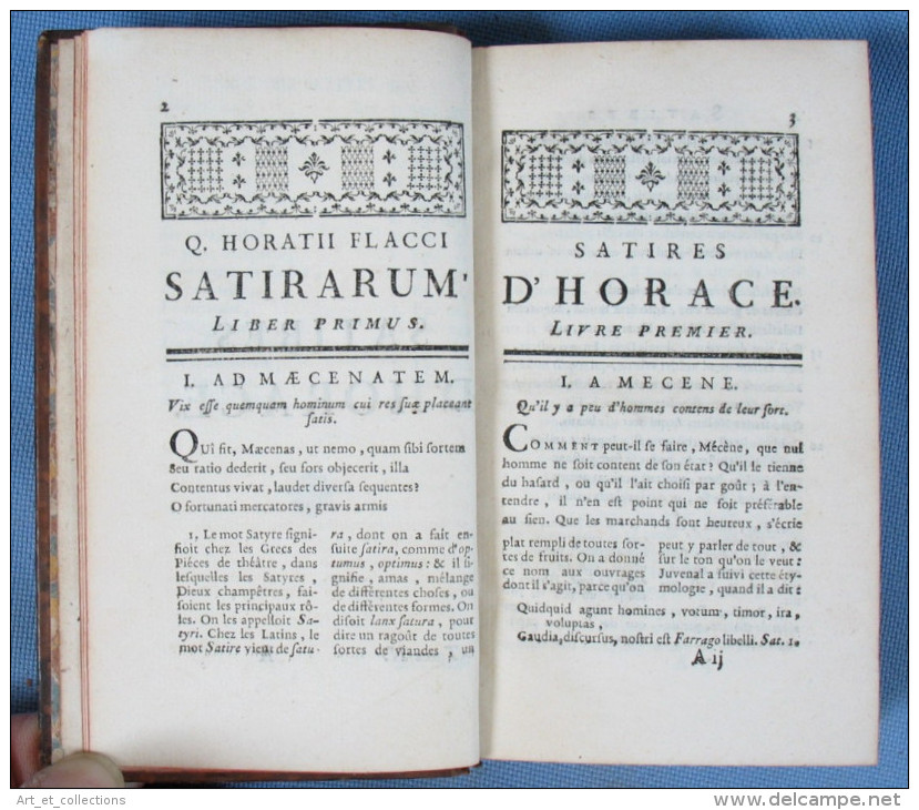 Poésies D'HORACE / Desaint & Saillant En 2 Tomes De 1760 / Bilingue Latin-Français - 1701-1800