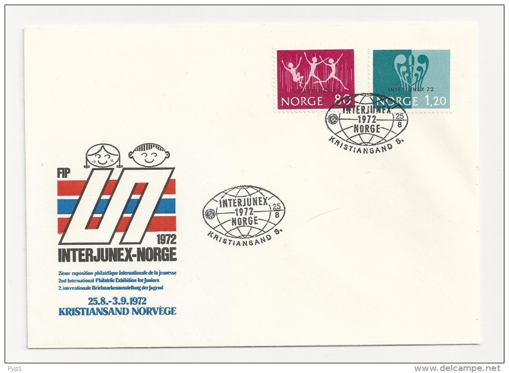 1972 FDC Noorwegen - Covers & Documents