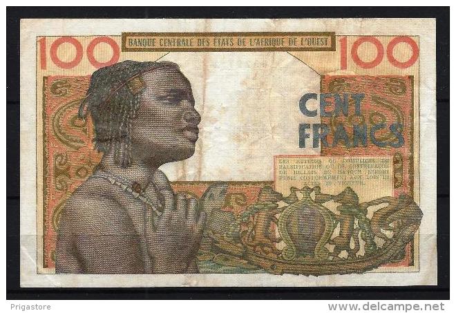 West African States - Afrique De L´ouest Côte D´Ivoire 1961-1965 Billet 100 Francs Pick 101 G VF - Côte D'Ivoire